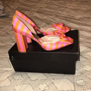 Jcrew collection Tie Stripe 2 pieces bell pump